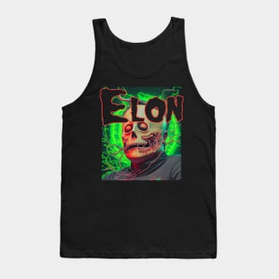 Elon Musk Dark Art Deathcore Aesthetic Tank Top